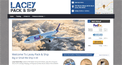 Desktop Screenshot of laceypackandship.com
